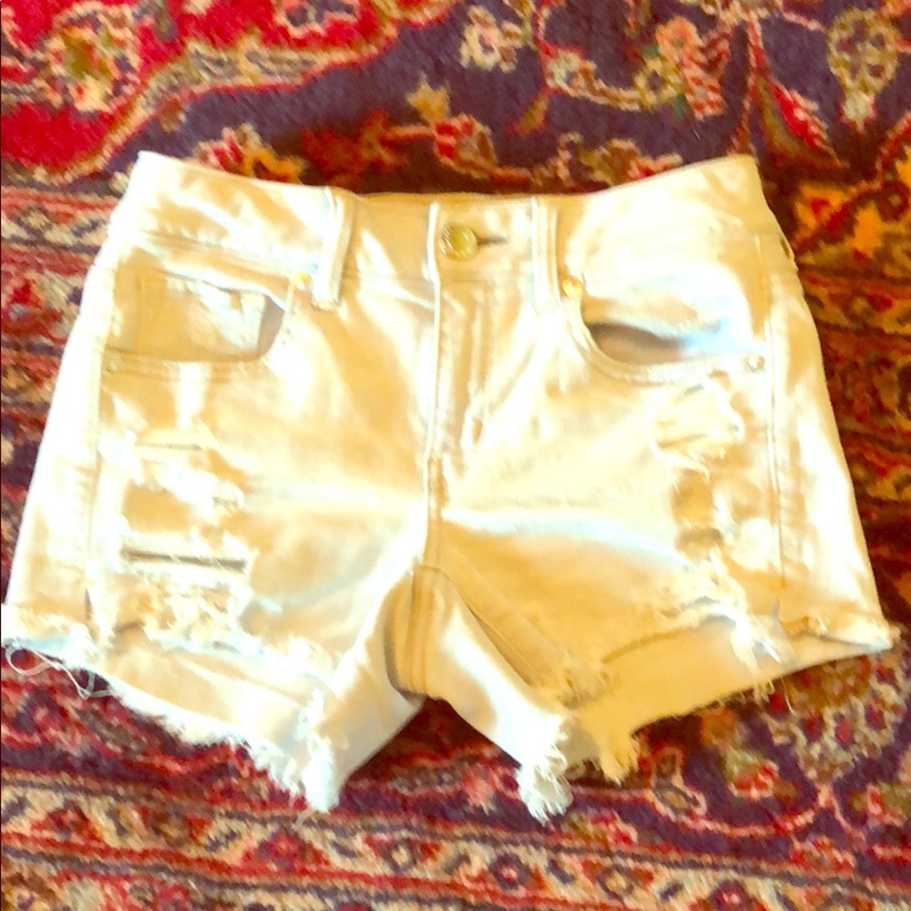 American Eagle light blue cut offs. Size 4